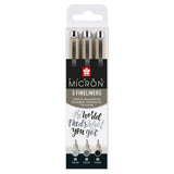 Sakura Pigma Micron 05 Set 3 Bk+Gr