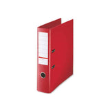 Buro PVC Box File Broad Red