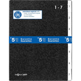 Pagna 24071-04 Desk Organiser 1-7 Numbered Tabs 7 Parts Hard Cardboard Black-Filiing Accessories-Other-Star Light Kuwait