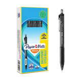 أقلام حبر جاف قابلة للسحب من نوع Paper Mate Inkjoy 300Rt (أسود، 12 قلمًا)
