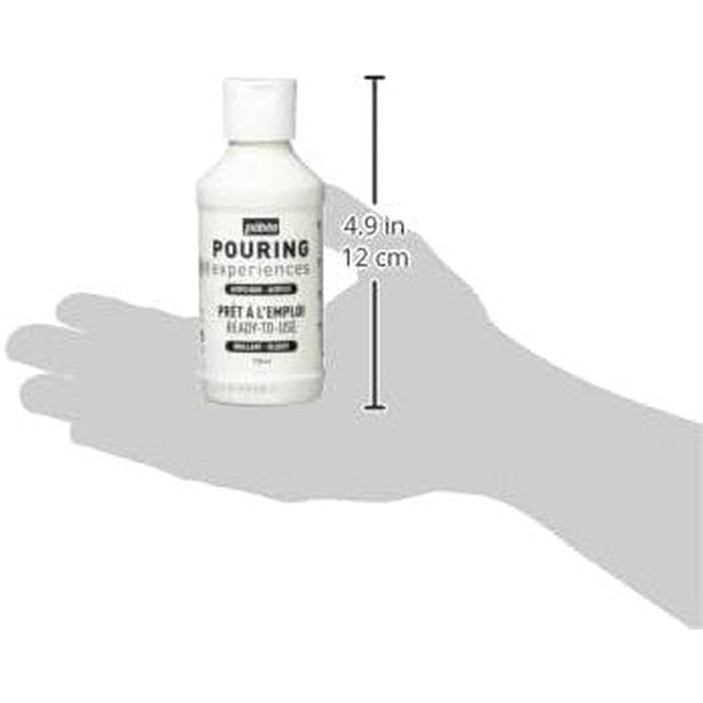 Pebeo Pouring Experiences Titanium White Fluid Acrylic 118Ml-School Supplies-Pebeo-Star Light Kuwait