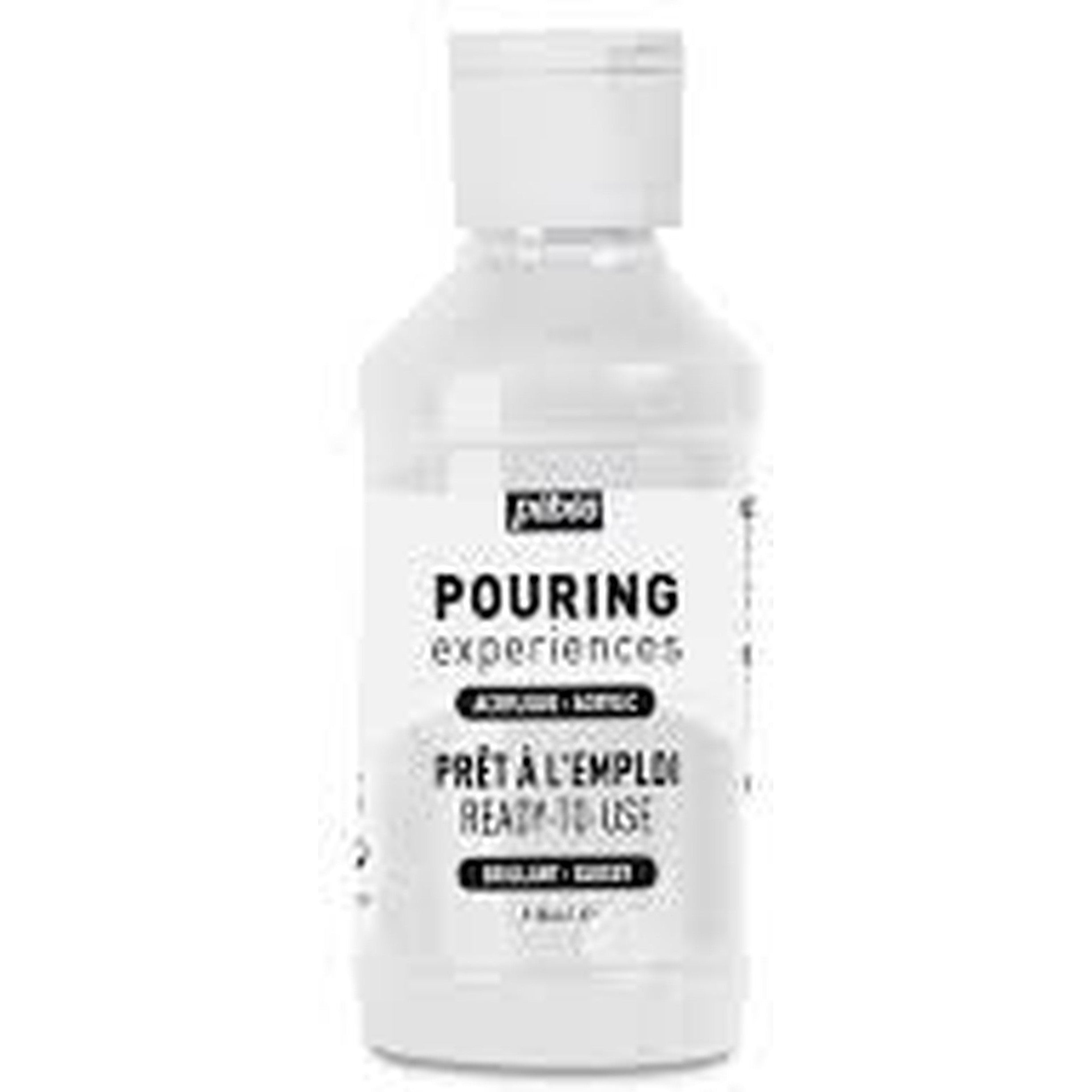 Pebeo Pouring Experiences Titanium White Fluid Acrylic 118Ml-School Supplies-Pebeo-Star Light Kuwait