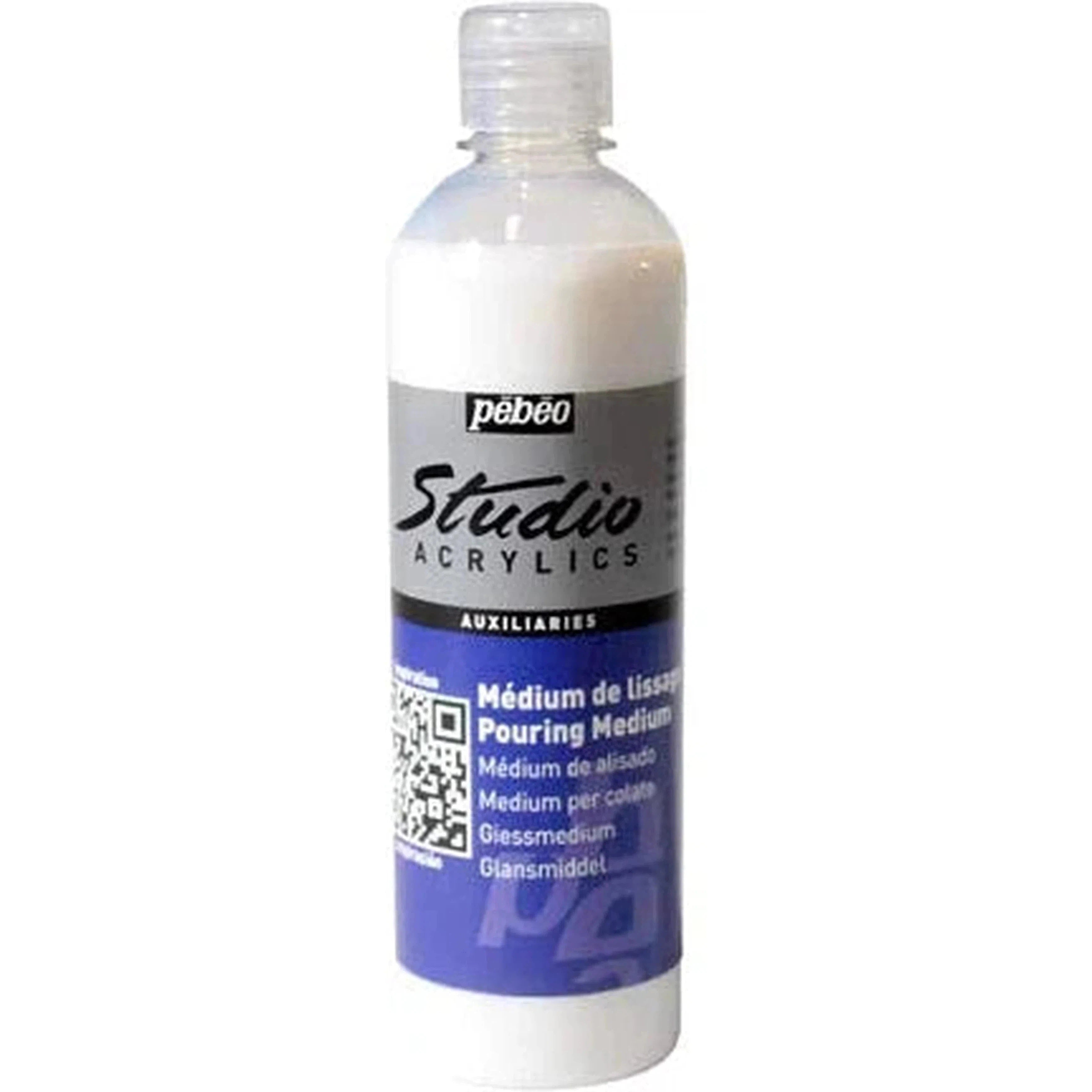 Pebeo Pouring Medium In White-Art Sets And Material-Pebeo-500ml-Star Light Kuwait