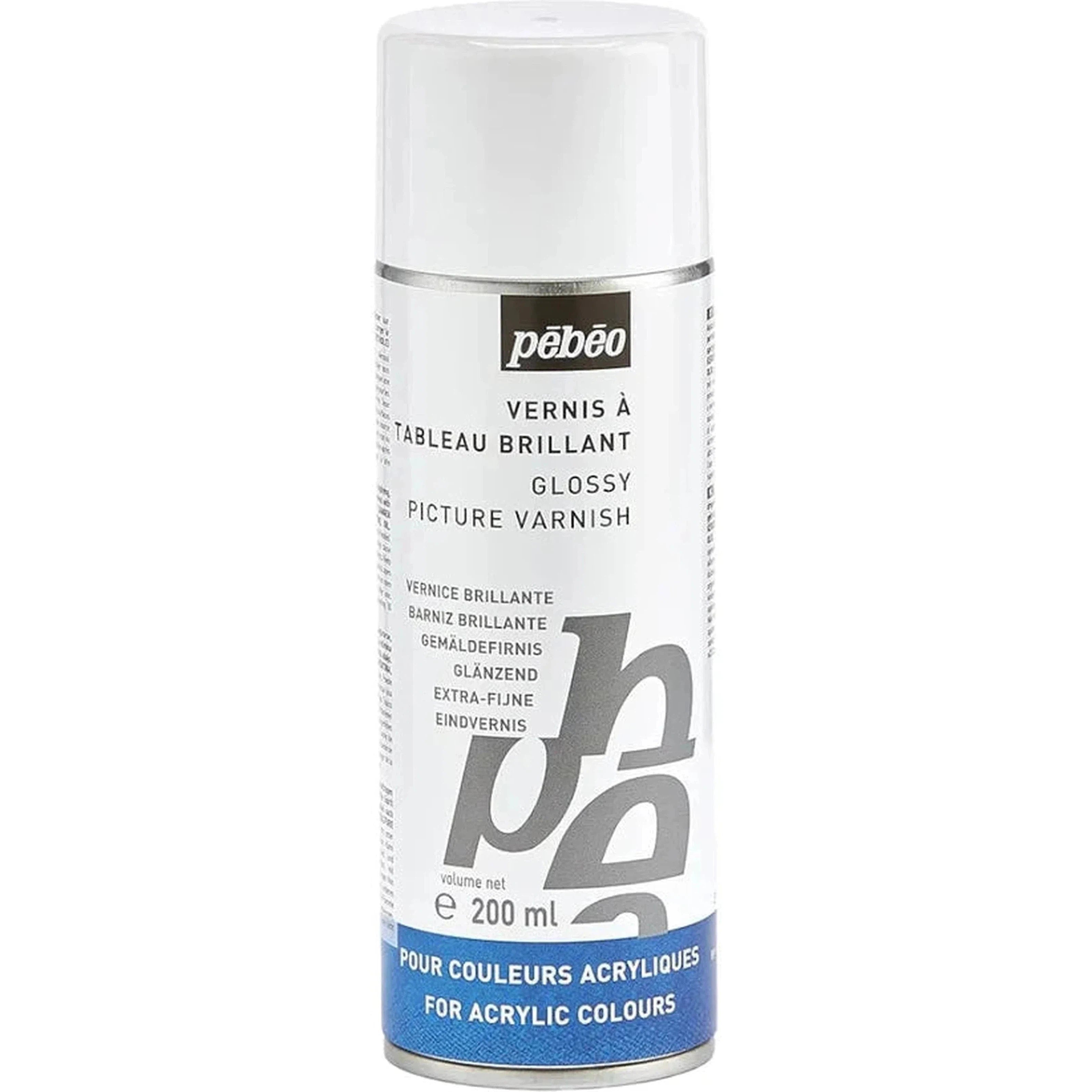 Pebeo Satin Finish Artist Acrylics Auxiliaries - 200 Ml Spray-Art Sets And Material-Pebeo-Star Light Kuwait