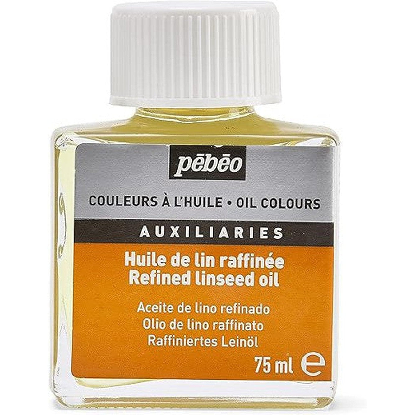Pebeo Transparent Refined Linseed Oil - 75Ml-Art Sets And Material-Pebeo-Star Light Kuwait