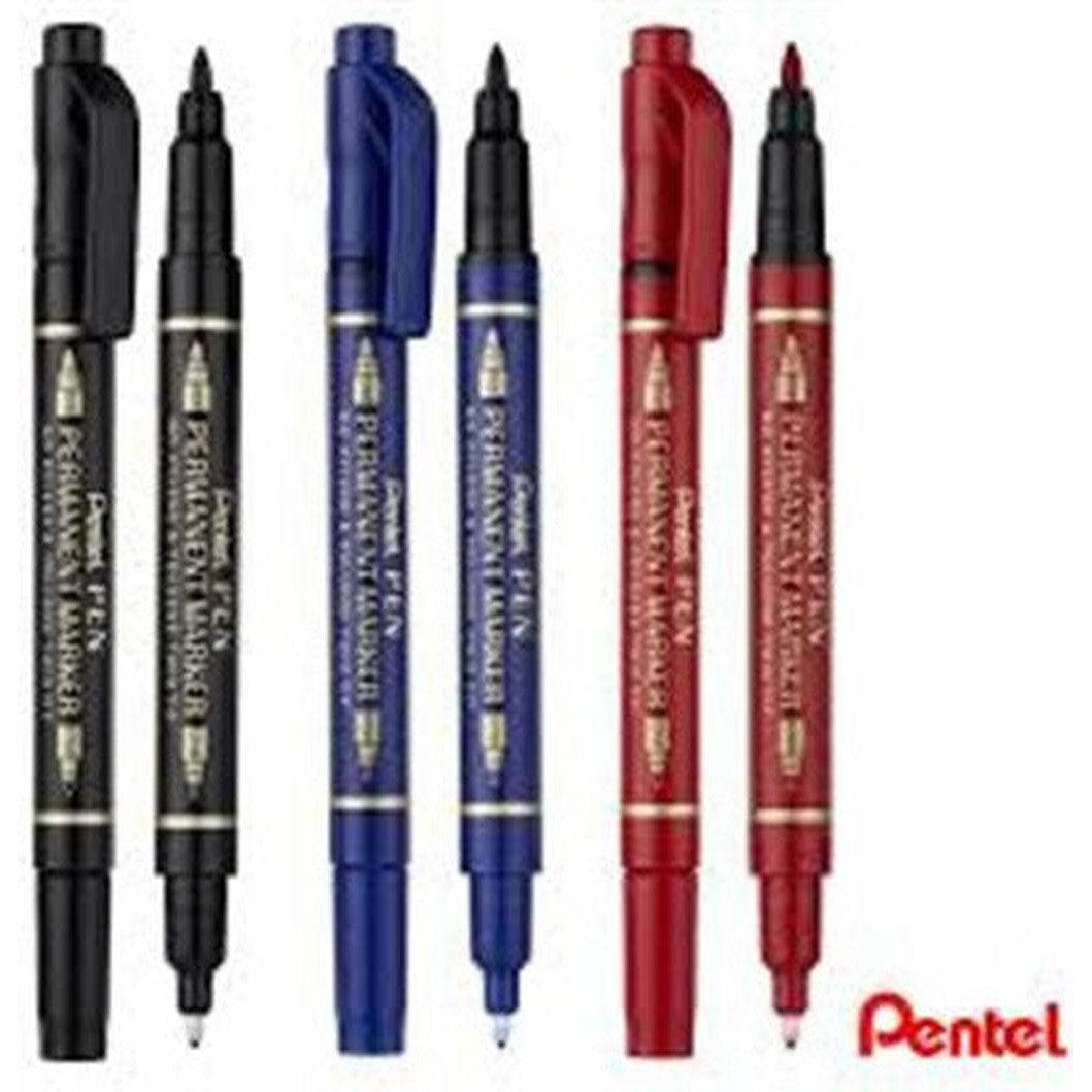 Pentel N75W Permanent Marker Twin Tip-Pens-Pentel-Blue-1 pc-Star Light Kuwait