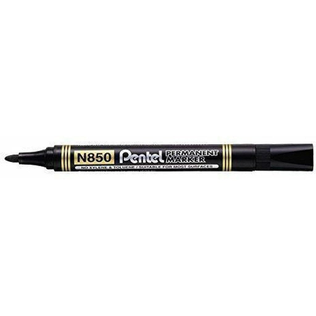 Pentel N850 Permanent Marker Bullet Tip 12Pcs/Pkt-Pens-Other-Black-Star Light Kuwait