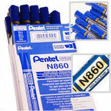 Pentel-N860-Permanent-Marker-Chisel-4.5Mm-Blue/Black-Pens-Other-Black-Star Light Kuwait