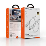 Porodo Skyport WirelPorodo ess HDMI Transmitter & Receiver - White