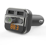 Porodo FM Transmitter and Fast Charging Car Charger- 3.4 amp / 15W / Black