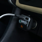 Porodo FM Transmitter and Fast Charging Car Charger- 3.4 amp / 15W / Black