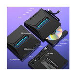 محرك أقراص ضوئية محمول، ناسخ أقراص DVD خارجي، منفذ مزدوج USB-A 3.0 / USB-C