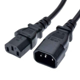 Power Cable Male to Female (UPS) 5 Meter – IEC C14 to IEC C13 Power Extension Cord