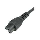 Power Cable for laptop adapter / charger C5 3 pin UK