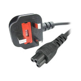 Power Cable for laptop adapter / charger C5 3 pin UK