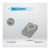 Powerology Magsafe PowerBank - 20000 مللي أمبير / 15 واط / تيتانيوم