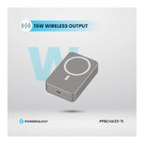 Powerology Magsafe PowerBank - 20000 مللي أمبير / 15 واط / تيتانيوم