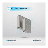 Powerology Magsafe PowerBank - 20000 مللي أمبير / 15 واط / تيتانيوم