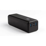 بنك الطاقة Powerology Onyx ثنائي المنافذ USB-C - سعة 30000 مللي أمبير / أسود