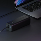 بنك الطاقة Powerology Onyx ثنائي المنافذ USB-C - سعة 30000 مللي أمبير / أسود