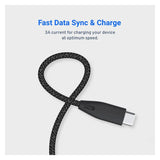 كابل شحن Powerology USB-C - USB-C إلى USB-C / طوله متران / أسود