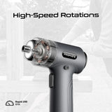 Promate 36-Pieces Wireless Electric Screwdriver Kit with LED Fill Light