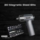 Promate 36-Pieces Wireless Electric Screwdriver Kit with LED Fill Light