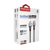 Promate Certified Ultra-High-Speed 8K@60Hz HDMI Cable