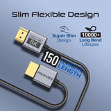 Promate Certified Ultra-High-Speed 8K@60Hz HDMI Slim Flexible Cable