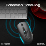 Promate Dual Mode Rechargeable Wireless Mouse with BT & RF Connectivity