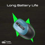 PROMATE UniGlide EZGrip Ergonomic Wireless Mouse - 1600dpi / Blue