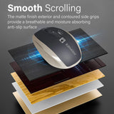 Promate Silent Switch Streamlined Wireless Mouse Gold