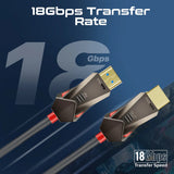 Promate Unidirectional HD 4K@60Hz HDMI® Audio Video Cable