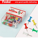 Push Pins Foska Pl10-30 (1Box=30 Pins)-Pins And Clips-Foska-Star Light Kuwait