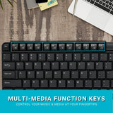 Rapoo X1800S Wireless Multimedia Keyboard & Optical Mouse AR - Black