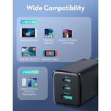 Ravpower RP-PC172 PD 65W 3-Port Wall Charger Black