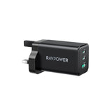 Ravpower RP-PC172 PD 65W 3-Port Wall Charger Black
