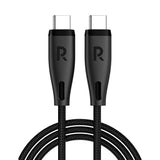 كابل Ravpower Rp-Cb1037 بقوة 60 واط، طوله 1.2 متر، بمنفذ USB 2.0، 3 أمبير، لون أسود
