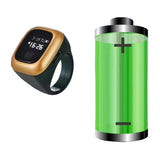 Rechargeable Digital Tasbih Ring with Five Counting Digits 22mm - Silver