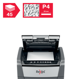 آلة تمزيق الورق الأوتوماتيكية Rexel Optimum AutoFeed 45X ذات القطع المتقاطع