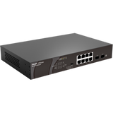 Reyee 8-Port 10/100/1000Mbps Unmanaged Poe + 2 Sfp Ports Switch Rg-Es110Gds-P-Ruijie Switches-Ruijie-Star Light Kuwait