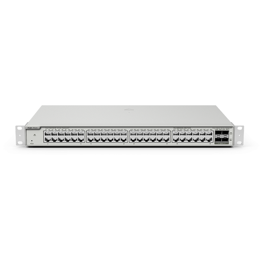 Rg-Nbs5100-48Gt4Sfp 48 10/100/1000Base-T Ports, 4 Sfp 1000Base-X Ports L2+ Cloud Managed Switches-Ruijie Switches-Ruijie-Star Light Kuwait
