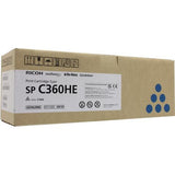 Ricoh SP C360HE Original Toner Cartridge Cyan