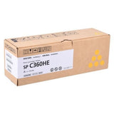 Ricoh SP C360HE Original Toner Cartridge Yellow
