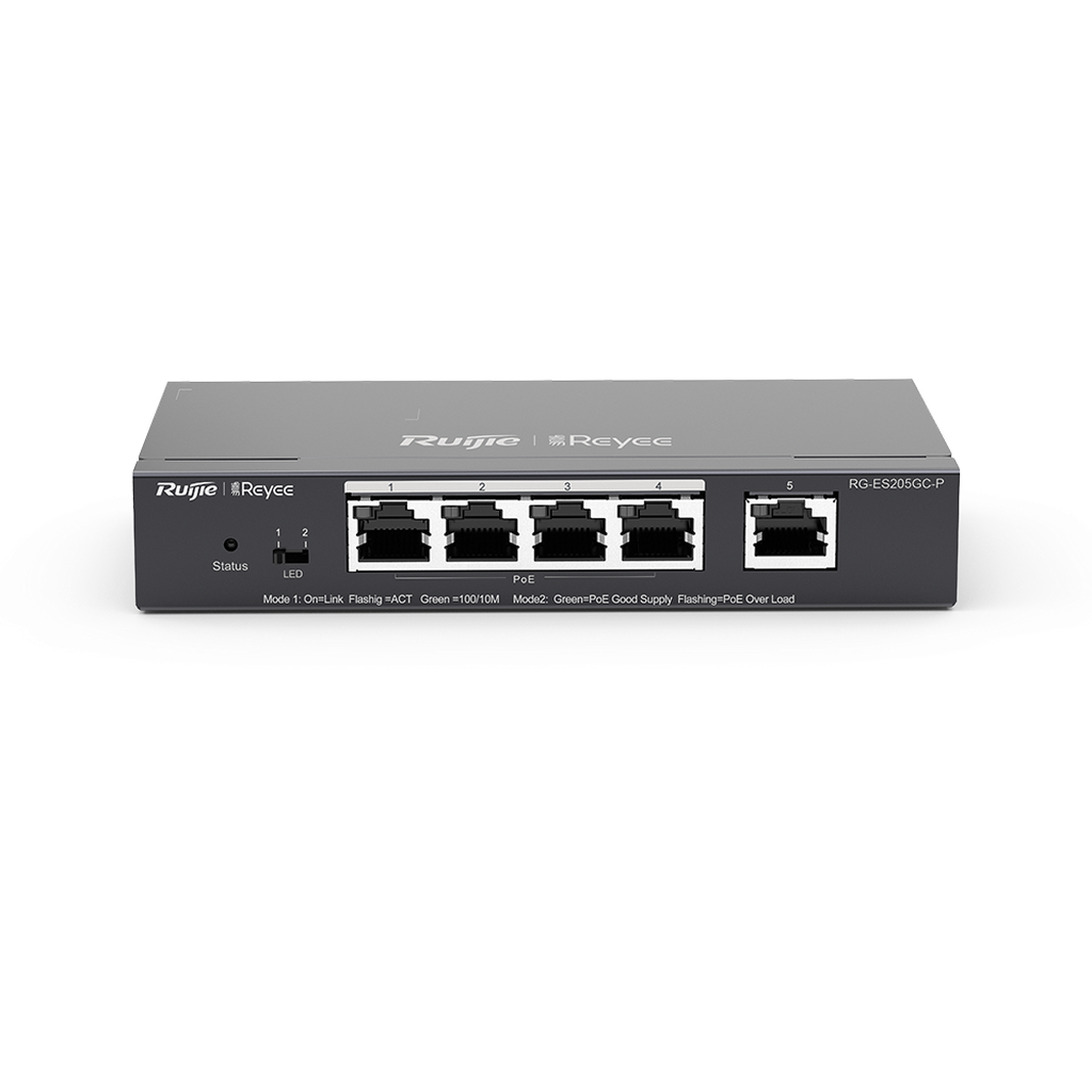 Ruijie Rg-Es205Gc-P 5-Port Gigabit Smart Poe Switch-Rujie Switches-Ruijie-Star Light Kuwait
