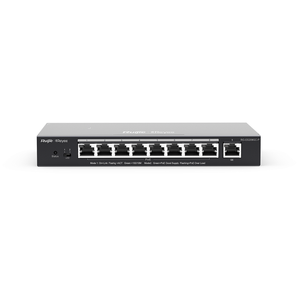 Ruijie Rg-Es209Gc-P 9-Port Gigabit Smart Poe Switch-Rujie Switches-Ruijie-Star Light Kuwait