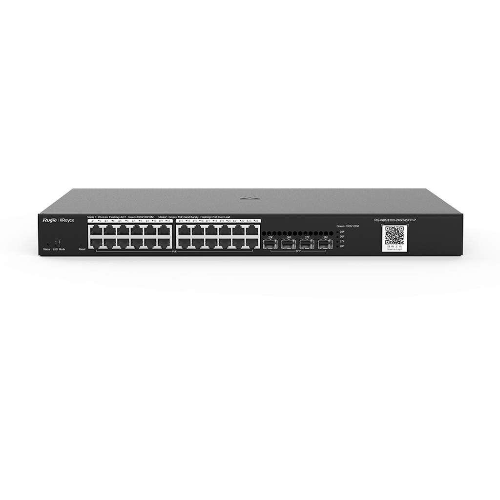 Ruijie Rg-Nbs3100-24Gt4Sfp-P L2 Gigabit Cloud Managed Switches-Rujie Switches-Ruijie-Star Light Kuwait