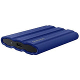SAMSUNG 1TB External SSD T7 Portable Shield Blue