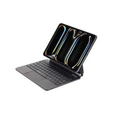 SIA Magnetic Keyboard 6 lines layout for ipad pro 11" 2024 with Pencil holder -black AR/ENG