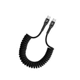SIA Powerlink Braided Retractable Type-C TO Type-C Cable 1.2m 60W - Black